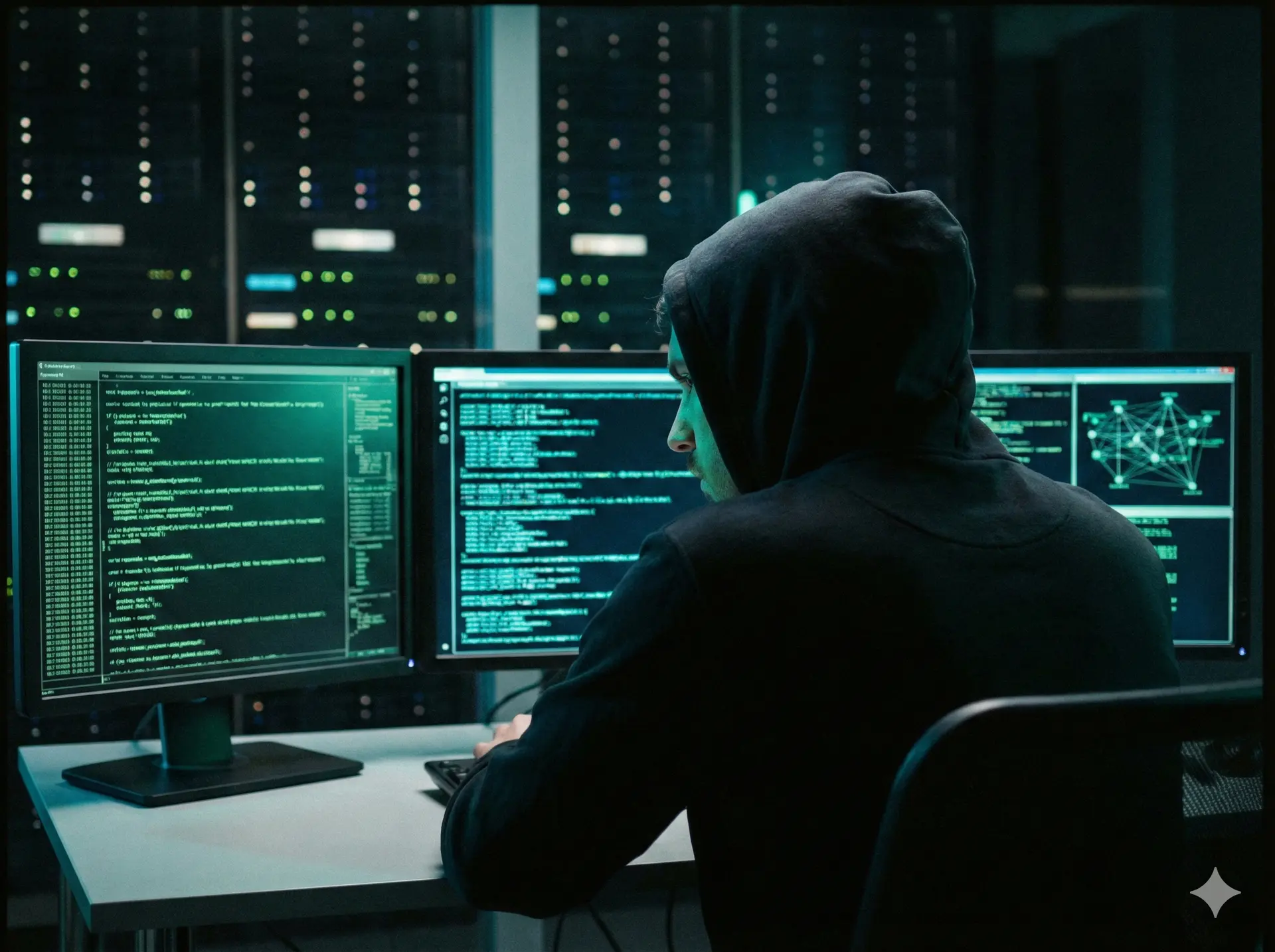 Ingeniero de ciberseguridad gestionando infraestructura crítica